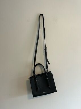 Botkier Black leather Crossbody square Tote Bag